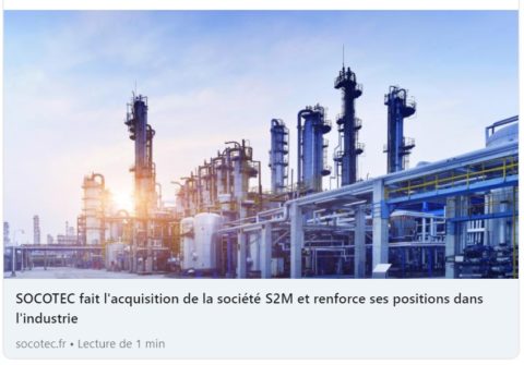 Lintax Société d’Avocats assists Socotec group for the acquisition of S2M